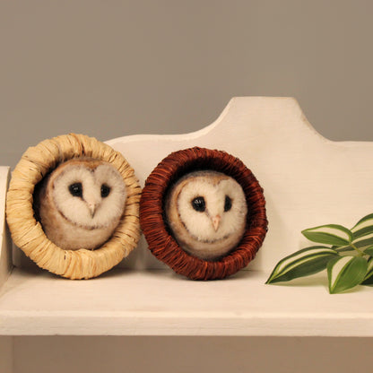 Emerging Owl Needle Felting Workshop with Artist Agnese Davies Thursday 7th November - The Makerss