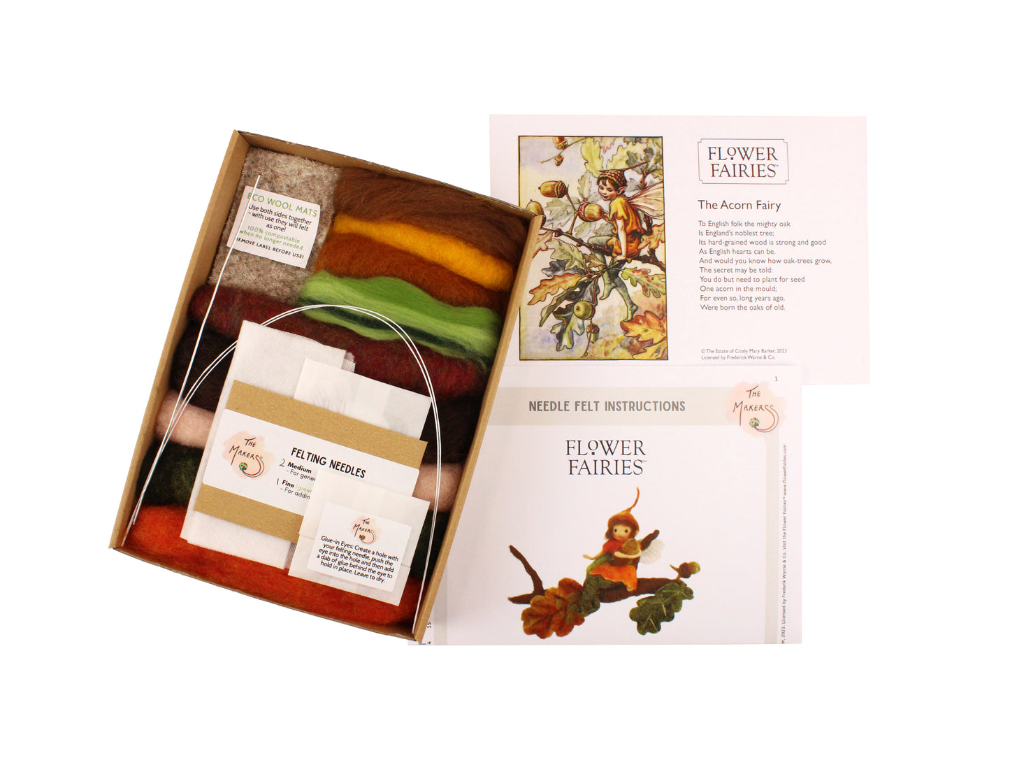 Official Flower Fairies™️ Acorn Fairy Needle Felt Kit - The Makerss