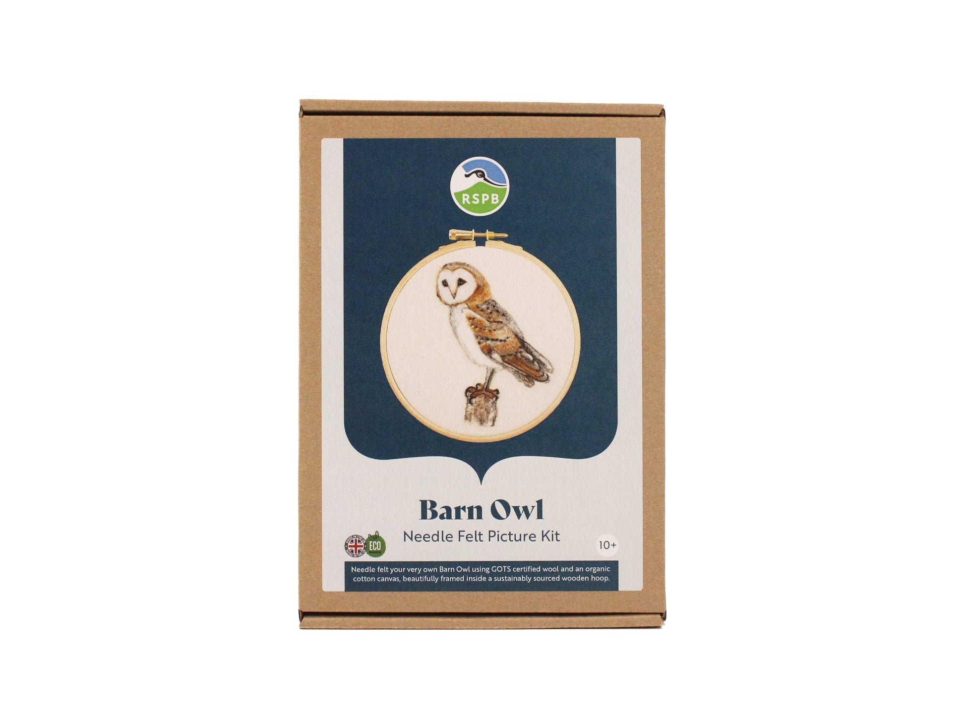PREORDER: RSPB Barn Owl Needle Felt Picture Kit – The Makerss