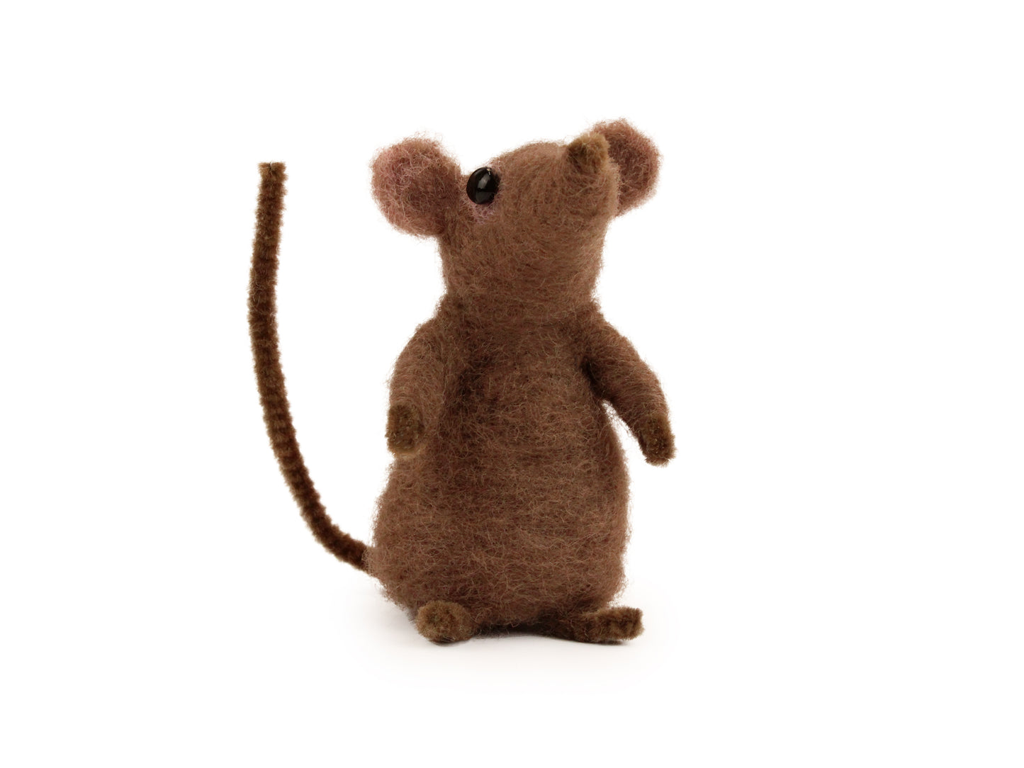 Brown Mouse Small Needle Felt Kit - ready for character accessories - The Makerss