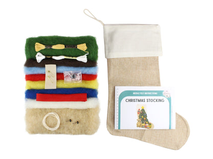 Christmas Stocking Needle Felt Pack - no tools - The Makerss