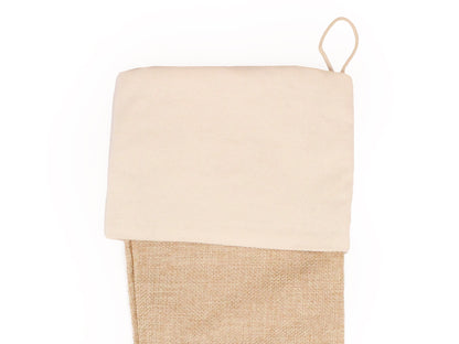 Hessian And Cotton (Lined) Stocking - The Makerss