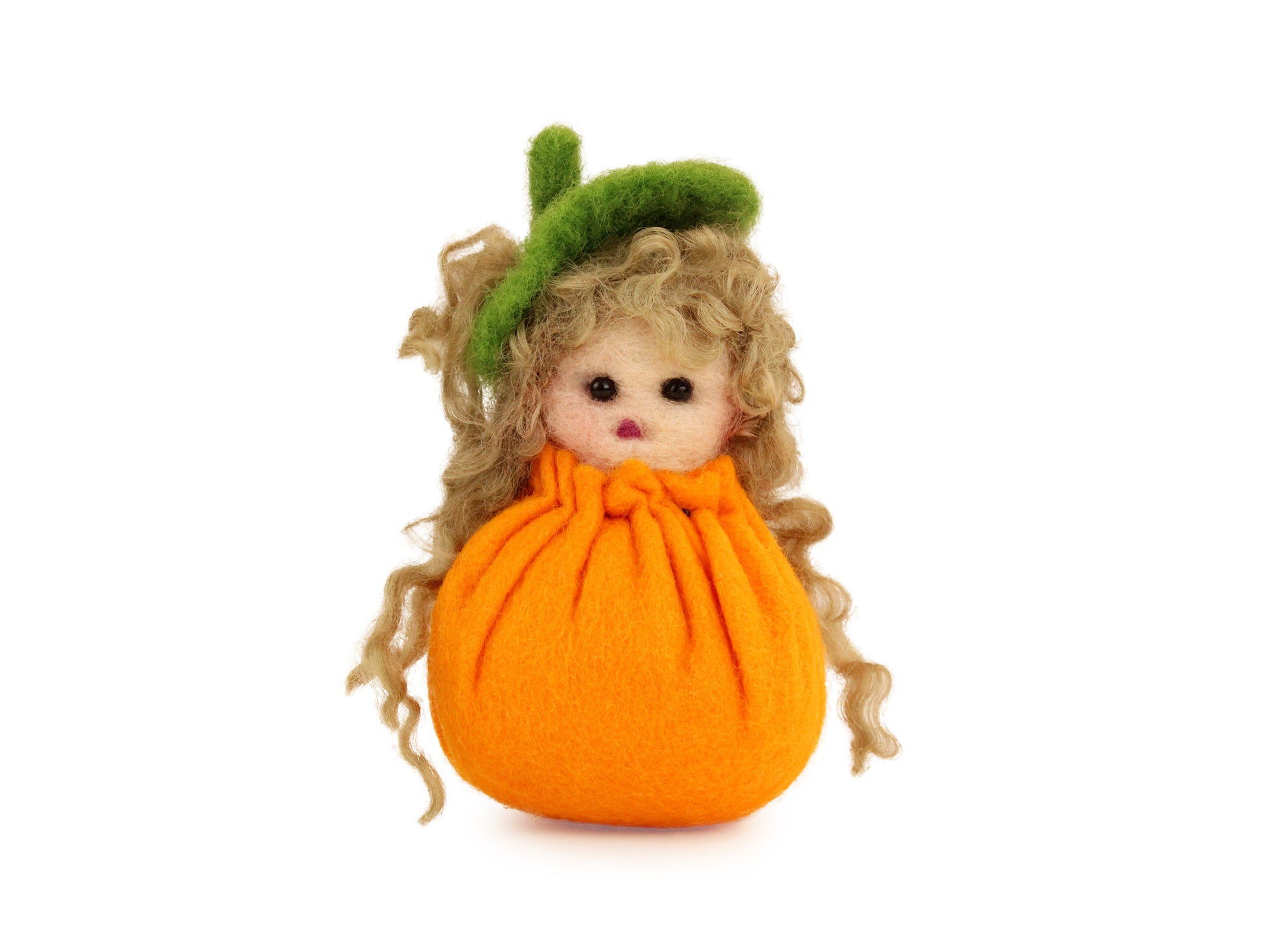 Pumpkin Girl Small Needle Felt Kit - The Makerss