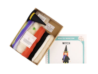 Witch Small Needle Felt Kit - The Makerss