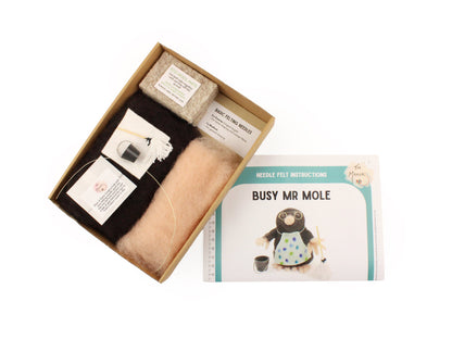 Busy Mr Mole Small Needle Felt Kit - The Makerss